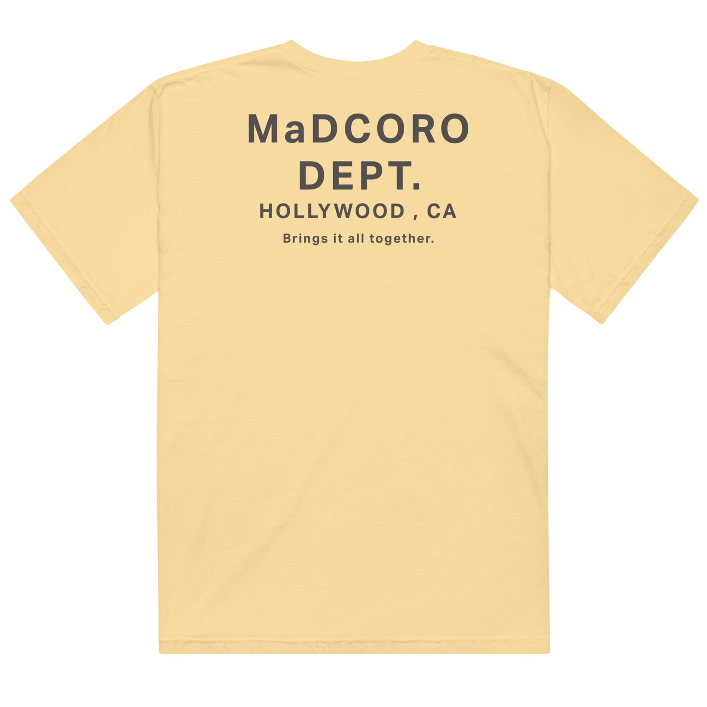 Men’s MC DEPT. garment-dyed  t-shirt