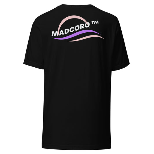 Unisex madcoro swoosh prple/pink t-shirt